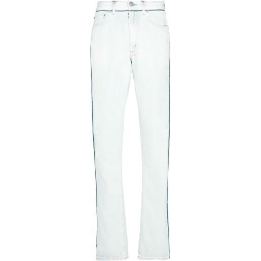 Maison Margiela jeans japanese con risvolto - bianco