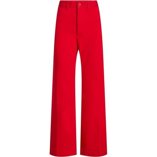 Polo Ralph Lauren pantaloni denim svasati - rosso