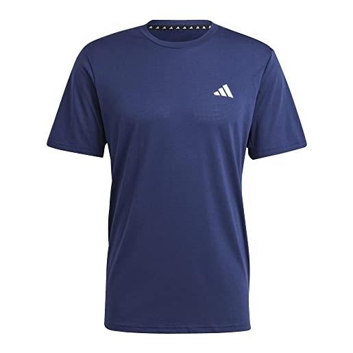 Adidas ic7424 tr-es comf tee t-shirt uomo medium grey heather/white/black taglia s