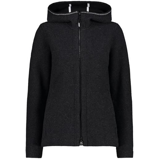 Cmp 31m3096 hoodie fleece nero 2xl donna