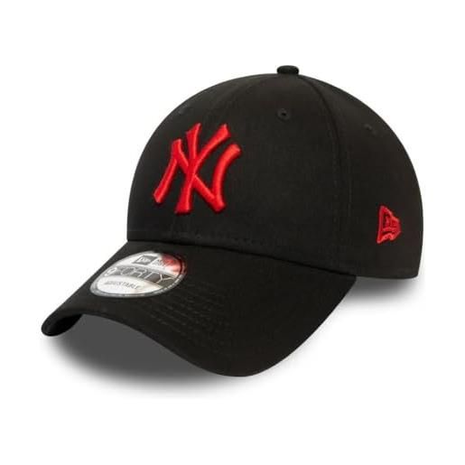 New Era york yankees mlb league essential black red 9forty adjustable cap - one-size