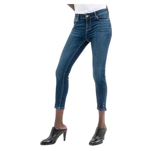 Fracomina jeans slim cropped in denim scuro - 26