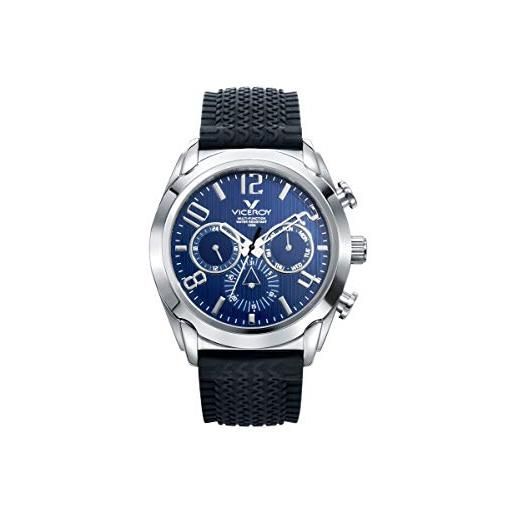 Viceroy magnum_ch_style 40347-35 orologio multifunzione da uomo in acciaio inossidabile blu