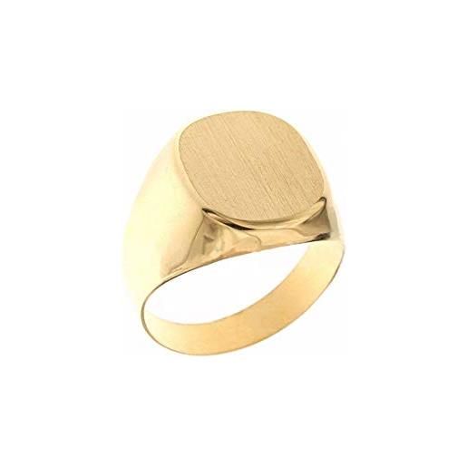 Gioielleria Momenti Preziosi anello da uomo in oro giallo 18 kt 750/1000 lucido e satinato, 24