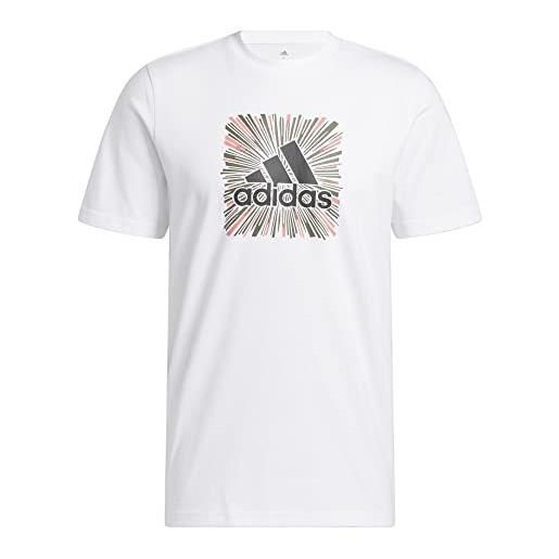 Adidas m opt g t, t-shirt uomo, bianco