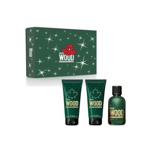 Dsquared2 set Dsquared2geen wood uomo edt 100ml + balsamo