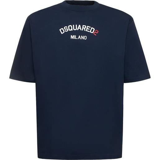 DSQUARED2 t-shirt in cotone milano con stampa