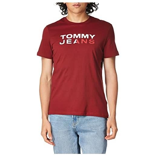 Tommy Hilfiger t-shirt uomo tjm essential graphi dm0dm12415bds rosso bing cherry xke