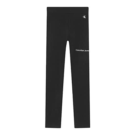 Calvin Klein Jeans calvin klein - leggings bambina nero elasticizzato - 16a/166cm