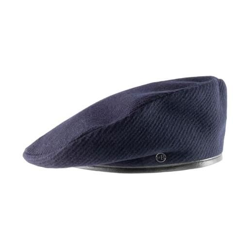 Maison Berblanc - cappellino piatto, berretto gatsby le bellecour - size m - marine