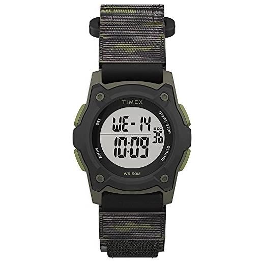 Timex orologio digitale quarzo unisex-bambini con cinturino in tessuto tw7c77500
