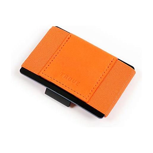 TROVE swift: portafoglio sottile in pelle minimalista arancione