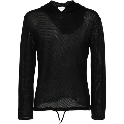 Courrèges maglione con applicazione - nero