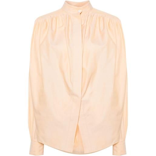 ETRO camicia plissettata - arancione