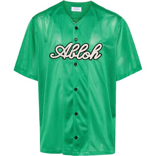 Off-White camicia baseball - verde