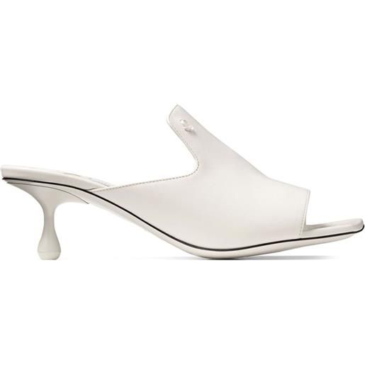 Jimmy Choo mules ander 50mm in pelle - bianco