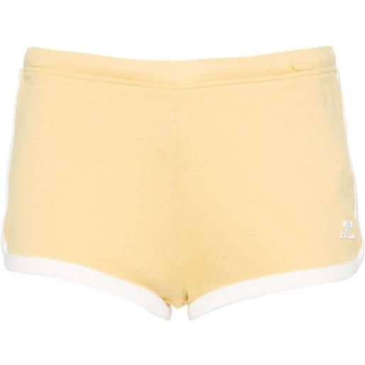 Courrèges shorts mini - giallo