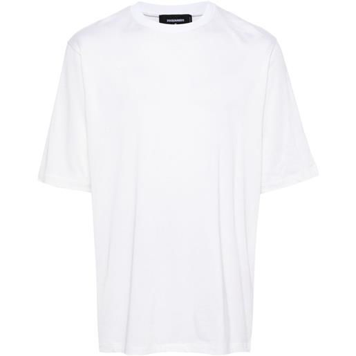 Dsquared2 t-shirt con applicazione - bianco