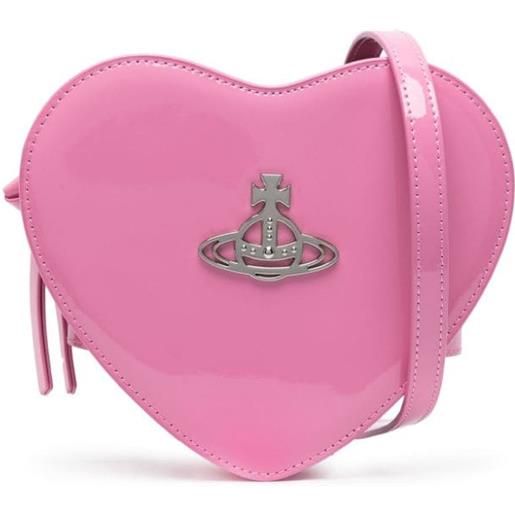 Vivienne Westwood borsa a tracolla louise con placca orb - rosa