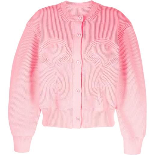 JNBY cardigan a coste - rosa