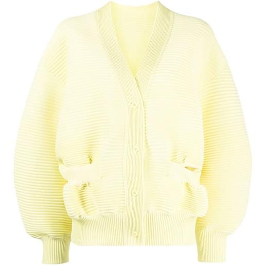 JNBY cardigan a coste - giallo