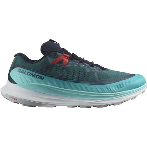 Salomon - scarpe da trail running - ultra glide 2 atlantic deep/blue radiance/fiery red per uomo - taglia 7 uk, 7,5 uk, 10 uk, 11 uk, 11,5 uk