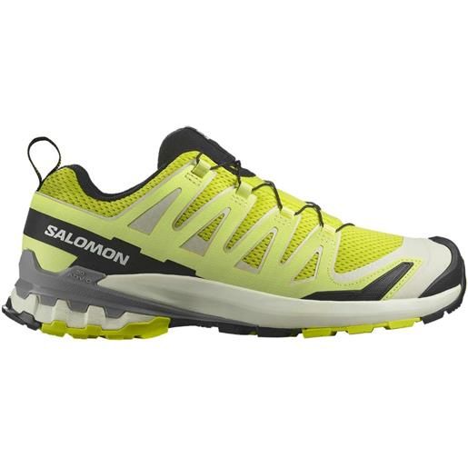 Salomon - scarpe da trail running - xa pro 3d v9 sulphur spring/vanilla ice/sharkski per uomo - taglia 6,5 uk, 7 uk, 7,5 uk, 8 uk, 8,5 uk, 9 uk, 9,5 uk, 10 uk, 10,5 uk, 11 uk, 11,5 uk, 12 uk - giallo