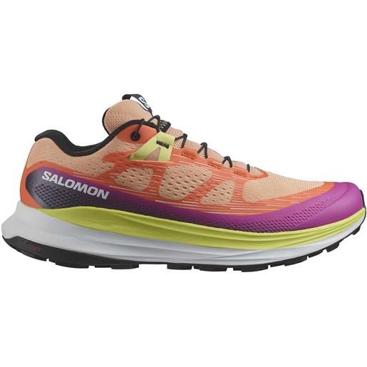 Salomon - scarpe da trail running - ultra glide 2 w prairie sunset/rose violet/sunny lime per donne - taglia 3,5 uk, 4,5 uk, 5 uk, 5,5 uk, 6 uk, 6,5 uk, 7 uk, 7,5 uk - arancione