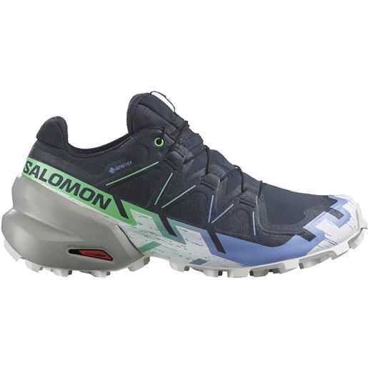 Salomon - scarpe da trail running - speedcross 6 gtx w carbon/provence/white per donne - taglia 3,5 uk, 4 uk, 4,5 uk, 5 uk, 5,5 uk, 6 uk, 6,5 uk, 7 uk - grigio