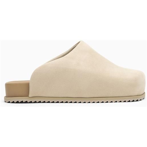 YUME YUME mules truck in similpelle scamosciata beige