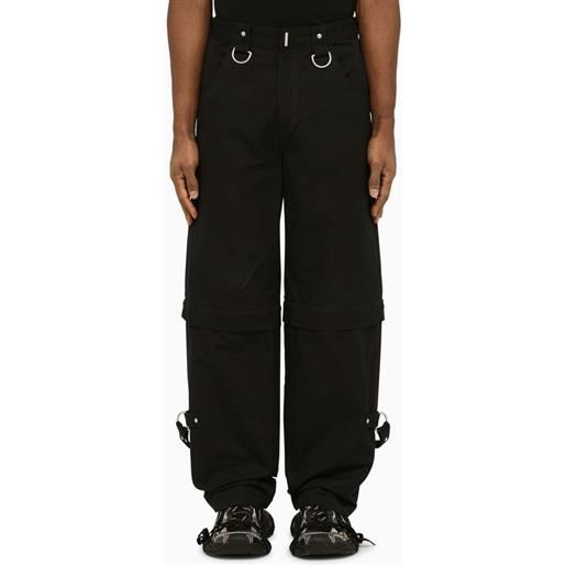 Givenchy pantalone nero con fondo rimovibile