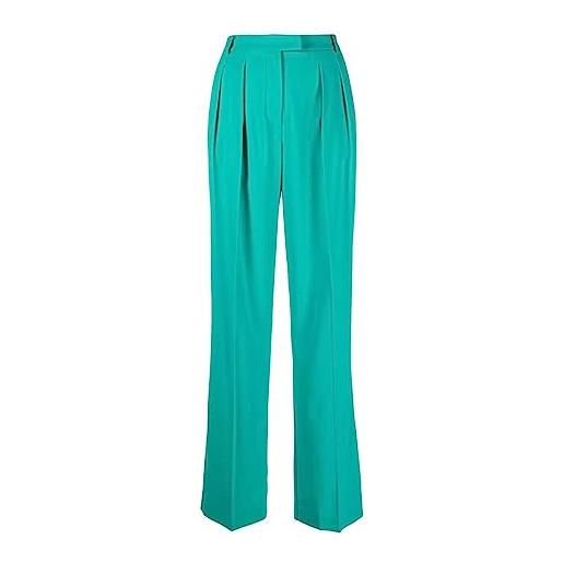 PATRIZIA PEPE pantalone elegante verde acqua da donna con taglio ampio (42)