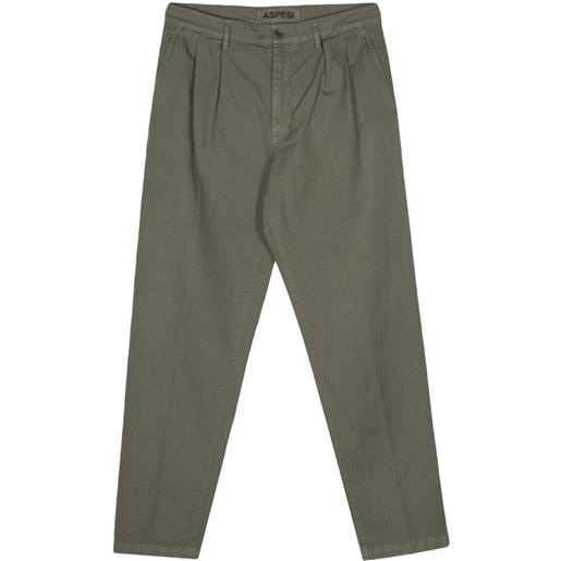 ASPESI pantaloni affusolati - verde