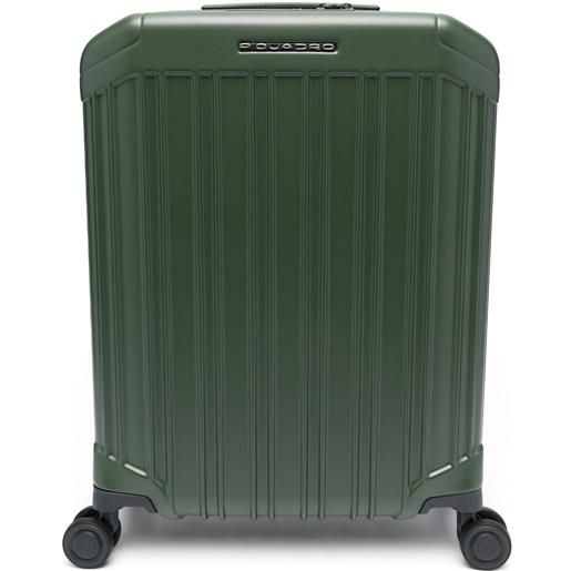 PIQUADRO valigia pettegole con logo - verde