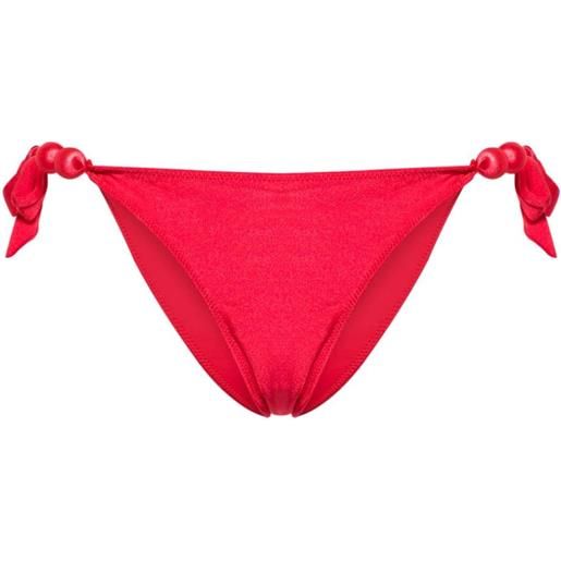Cult Gaia slip bikini euphrasia con perline - rosso