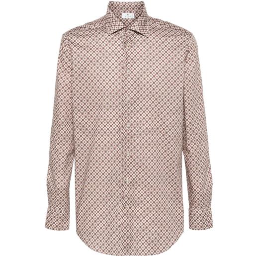 ETRO camicia con stampa geometrica - rosa