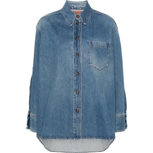 Victoria Beckham camicia denim - blu