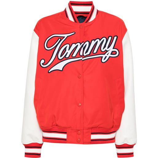 Tommy Jeans giacca con cappuccio - rosso