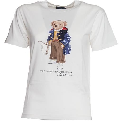 POLO RALPH LAUREN t - shirt girocollo in jersey polo bear