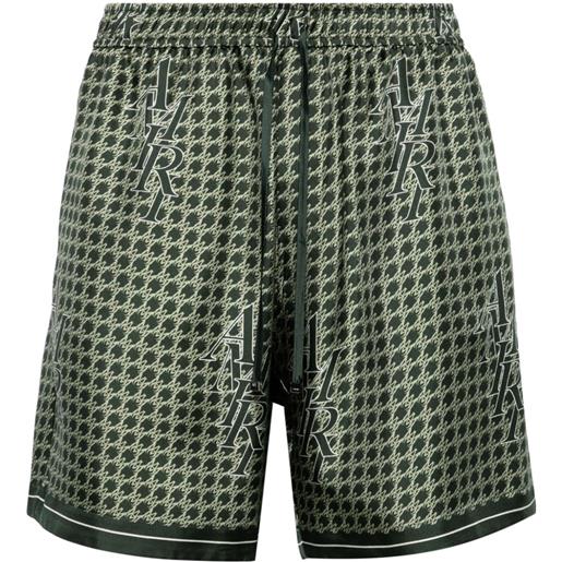AMIRI shorts in pied-de-poule - verde