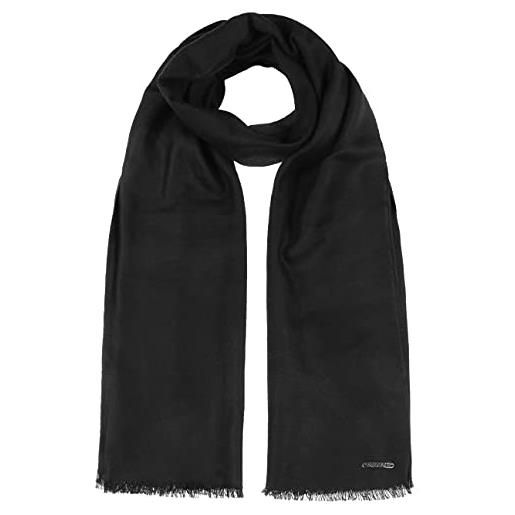 Stetson sciarpa lindo uomo - da con frange autunno/inverno - taglia unica nero
