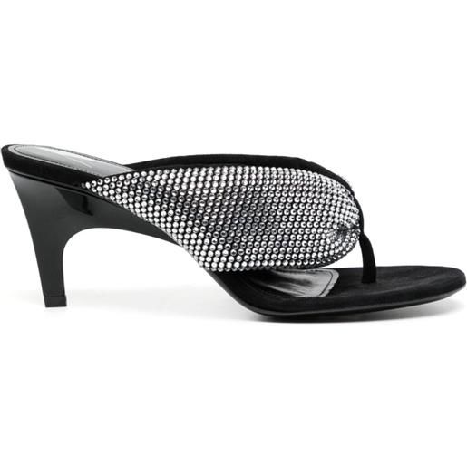 The Attico sandali con strass 70mm - nero