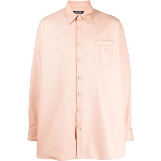 Raf Simons camicia con applicazione - rosa