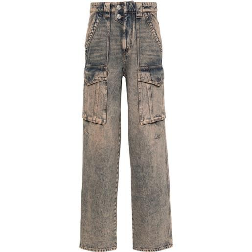 MARANT ÉTOILE jeans heilani con effetto schiarito - blu