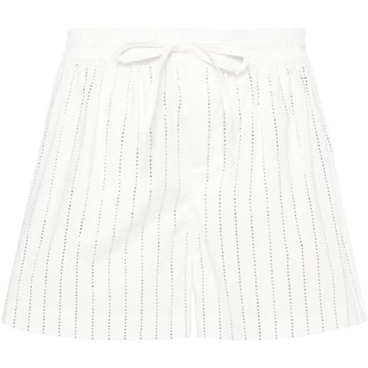 Giuseppe Di Morabito shorts con strass - bianco