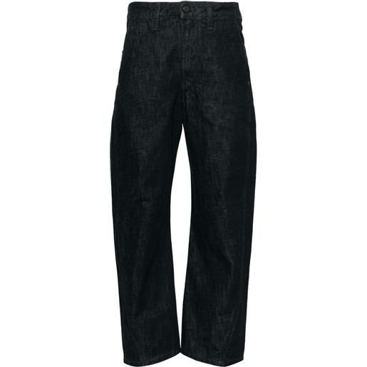 LEMAIRE jeans crop a vita alta - blu