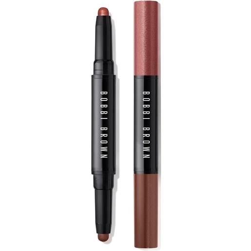 Bobbi Brown dual-ended long-wear cream shadow stick 1.6g ombretto crema rusted pink/cinnamon