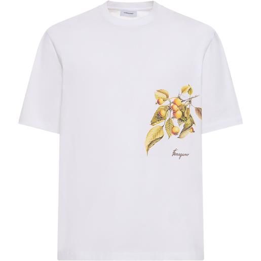 FERRAGAMO t-shirt in cotone con logo