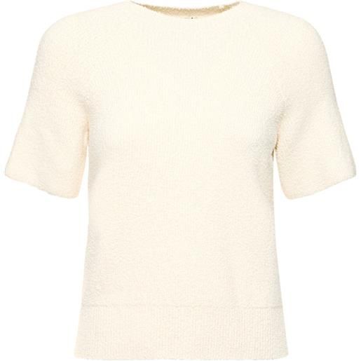 TOTEME raglan-sleeve terry knit cotton top