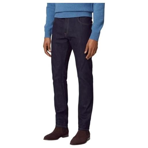 Hackett London rinse wash jeans, denim (denim blue), 33w/32l uomo